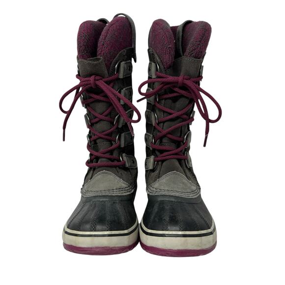 Sorel Joan of Arctic Snow Boot Women 6 Leather Waterproof Wool Liner Cabincore - Picture 5 of 9